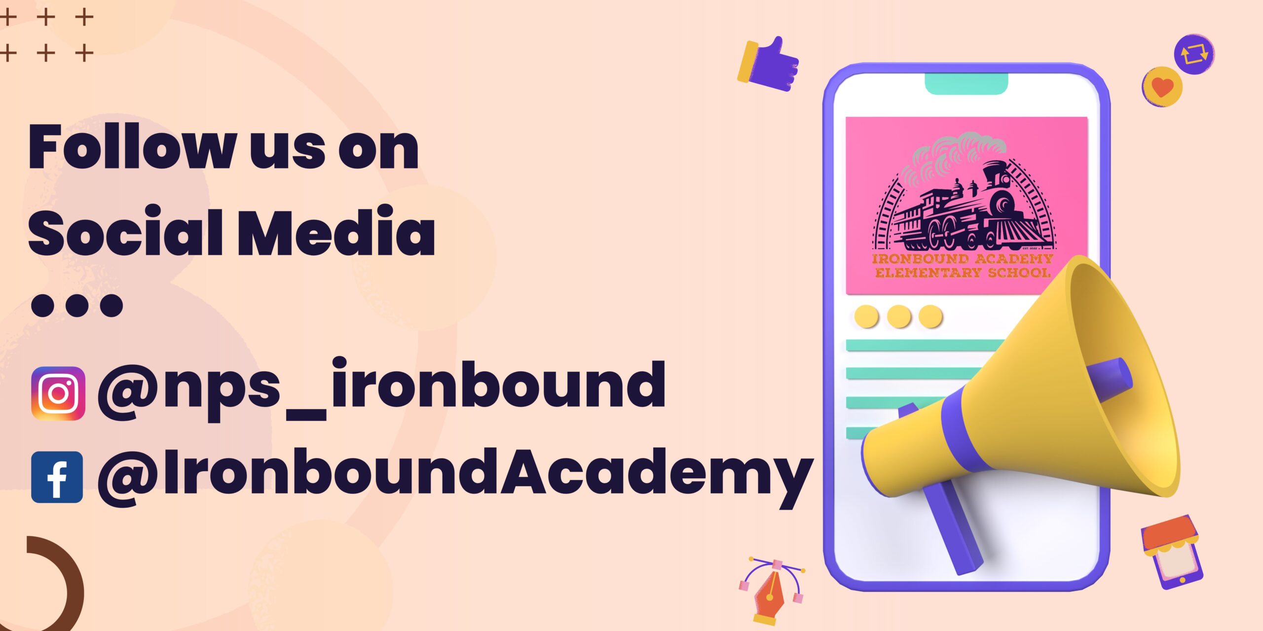 Colorful Minimalist Social Media Banner